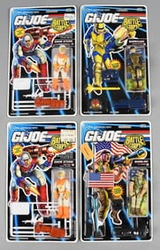 (4) 1992 GI Joe Battle Corps Action Figures-MOC-NOS