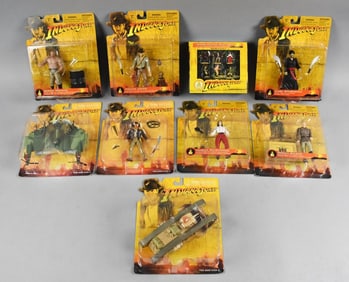 (9) 2003 Indiana Jones Micro Disney /Lucas Action Figs-NOS