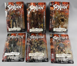 (6) 1998 McFarlane Curse of the Spawn Action Figures-MOC-NOS