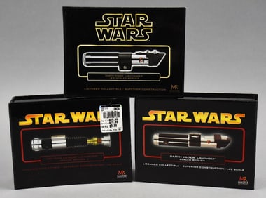 2005-06 Darth Vader & Obi Wan Kenobi Lightsabers Replica-NOS
