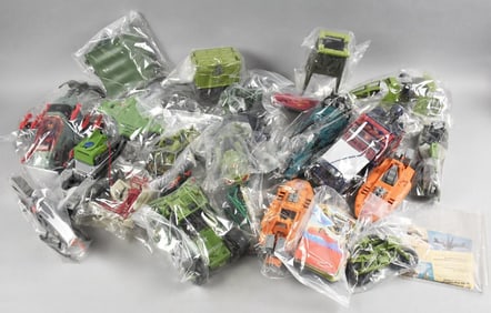 (25) 1980s GI Joe Vehicles & Cards - Loose