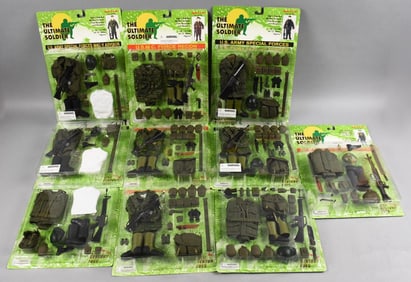(10) 1997 21st C Ultimate Soldier Accessories-MOC-NOS