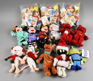 1990s Disney and Kellogg's Plush Figures Assorted MWT-NOS