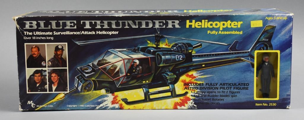 1983  Blue Thunder Helicopter w/ Figure Multi Toys Corp-MIB-NOS (1 of 4)