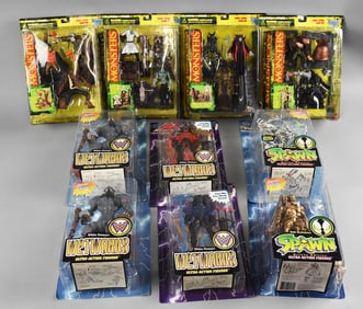 (10) 1990s Spawn & Monsters McFarlane Action Figures-MIP-NOS