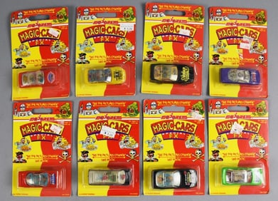 (8) 1990 Majorette Magic Cars Special FX Complete Set-MOC-NOS