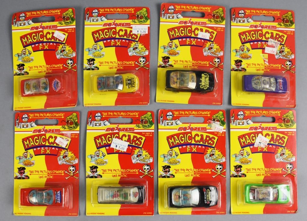 (8) 1990 Majorette Magic Cars Special FX Complete Set-MOC-NOS (1 of 3)