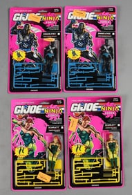 (4) 1992 Hasbro GI Joe Ninja Force Action Figures-MOC-NOS