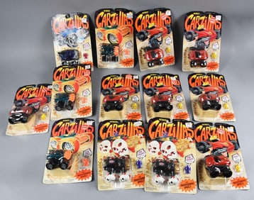 (13) 1993-94 Carzillas w/ Transforming Wheel Kenners NOS