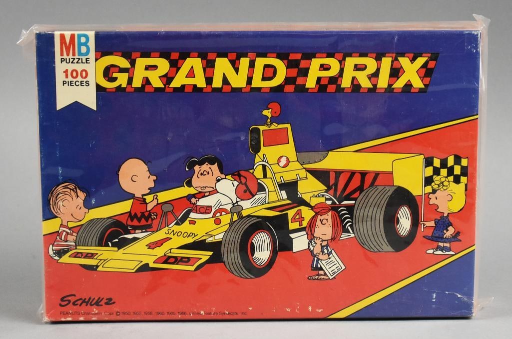 1966 Milton Bradley Peanuts Grand Prix 100 Pc Puzzle-MIB (1 of 5)