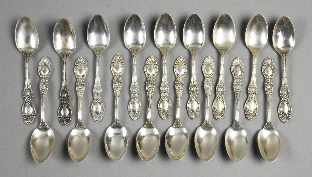 1896 R. Wallace & Sons Sterling Lucerne Demitasse Spoons (1 of 9)