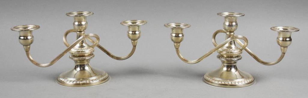 Vintage Crown Sterling Double Arm Candelabra (1 of 10)