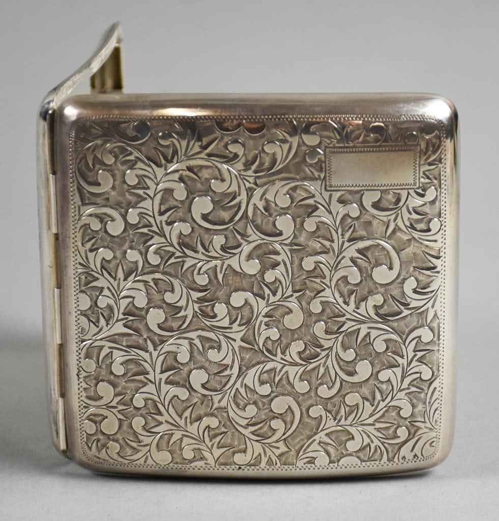 Vintage 950 Silver Cigarette Case (1 of 6)