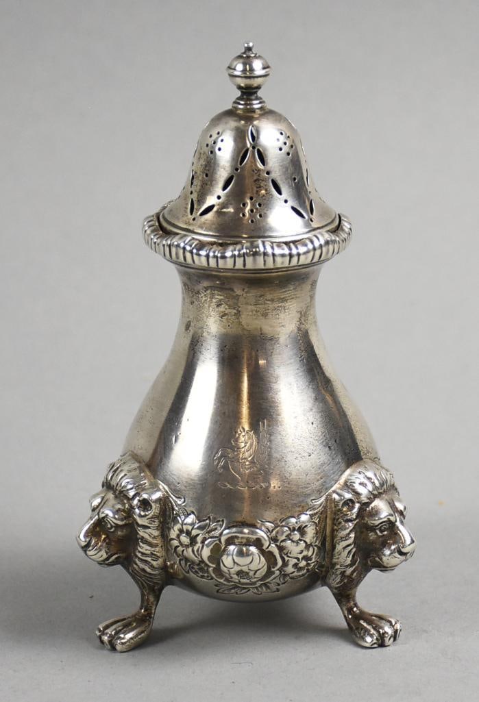 1926 Ellis Jacob Greenberg Sterling Muffineer - London (1 of 8)