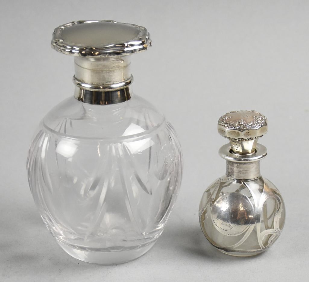 Vintage Towle & La Pierre Silver & Crystal Perfume Bottles (1 of 10)