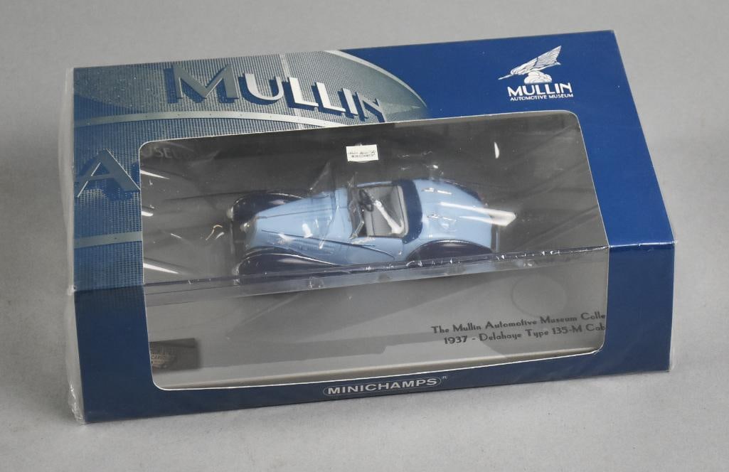 Minichamps 1937 Delahaye Type 135-M 1:43 Scale-MIB-NOS: Lot is a Minichamps 1937 Delahaye Type 135-M 1:43 Scale-MIB-NOS. Single owner collection from the largest toy collector on the West Coast.