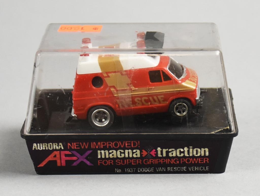1976 Aurora AFX Slot Car Magna Traction Dodge Van Rescue-MIB-NOS (1 of 4)