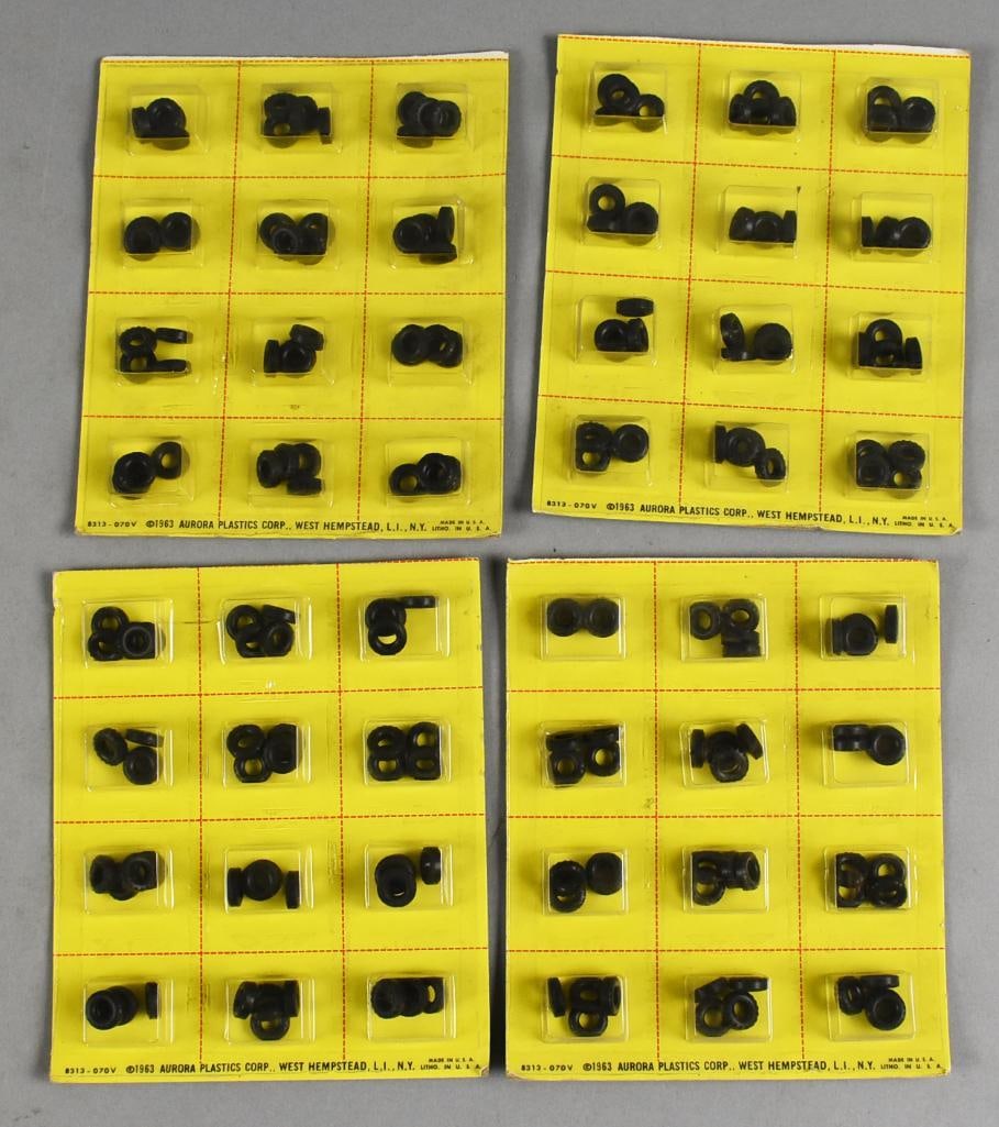 (4) 1963 Aurora Slot Cars  Model Motoring Truck Tire Sets-MOC-NOS (1 of 3)