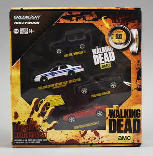 2016  Hollywood The Walking Dead Box Set Greenlight MIB-NOS: Lot is a 2016 Greenlight Hollywood The Walking Dead Box Set-MIB-NOS. Single owner collection from the largest toy collector on the West Coast.