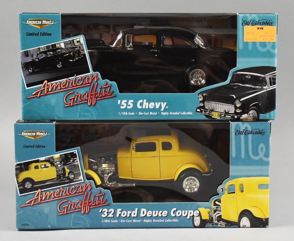 1999-00 Ertl American Muscle-'55 Chevy-'32 Ford 1:18-MIB-NOS (1 of 2)