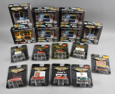 (16) 2000-01 Ertl American Muscle Box Sets/Die-Cast-MIP-NOS: Lot is 16 2000-01 Ertl American Muscle Box Sets/Die-Cast-MIP-NOS. Includes Pontiac, Dodge, Ford, Chevy, Chrysler and more. Lot with duplicates. Single owner collection from the largest toy collector o