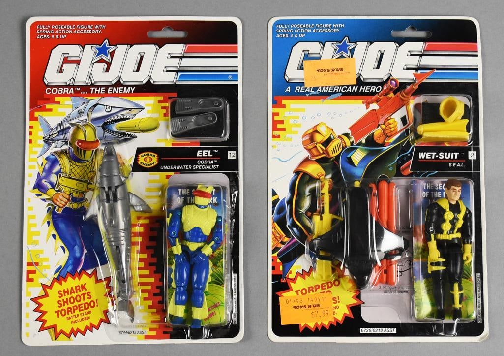 1991 Hasbro GI Joe Action Figures Eel & Wet-Suit-MOC-NOS (1 of 2)