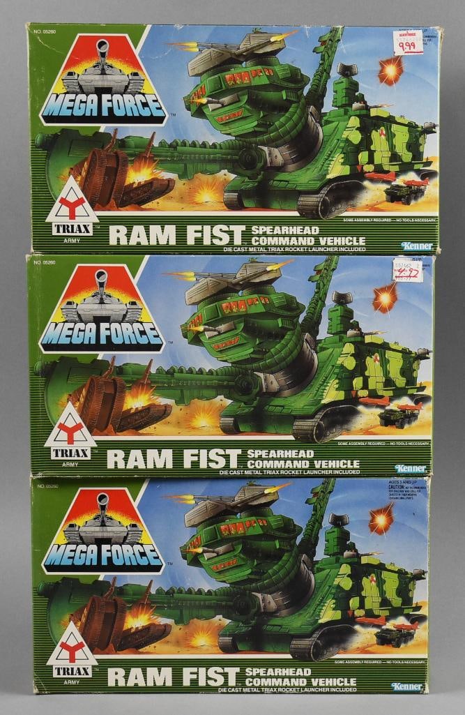 (3) 1989 Kenner Mega Force Military Vehicle MIB-NOS (1 of 2)