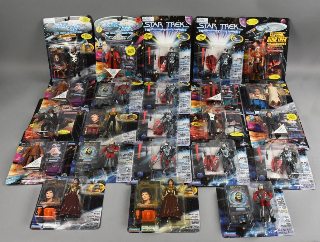 (23) 1990s Playmates Star Trek Action Figures MOC-NOS (1 of 3)