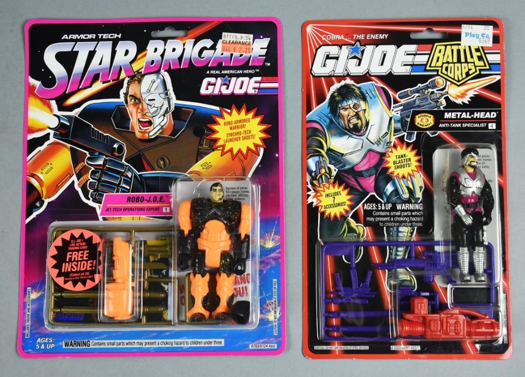 1993 GI Joe Robo J.O.E. and Metal-Head-MOC-NOS: Lot is 1993 Hasbro GI Joe Star Brigade Robo J.O.E. and Battle Corps Metal-Head-MOC-NOS. Single owner collection from the largest toy collector on the West Coast.