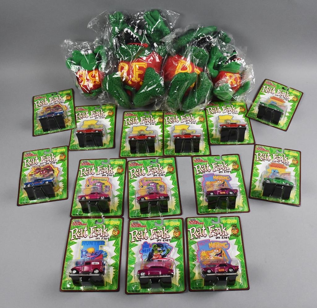 1998 2000 Racing Champions Rat Fink Die Cast w/ Plush MIP (1 of 2)