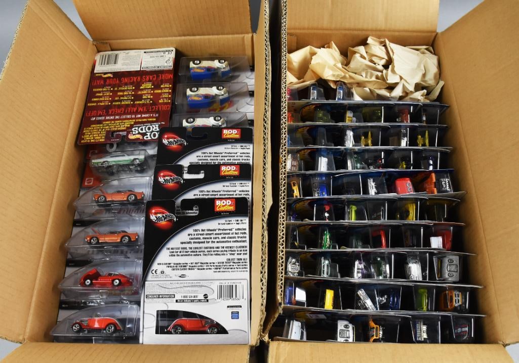 (87) 1990s-00s Mattel Hot Wheels Factory Cases-MOC-NOS (1 of 5)