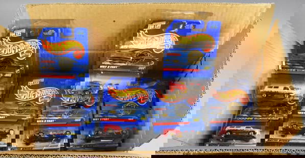 (30) 1998 Mattel Hot Wheels Trailer Edition-Plastic Cases-NOS: Lot is 30 1998 Mattel Hot Wheels Trailer Edition - Plastic Cases-NOS. Includes six Corvette and 12 each Dodge Ram 500 and Way 2 Fast. Single owner collection from the largest toy collector on the West
