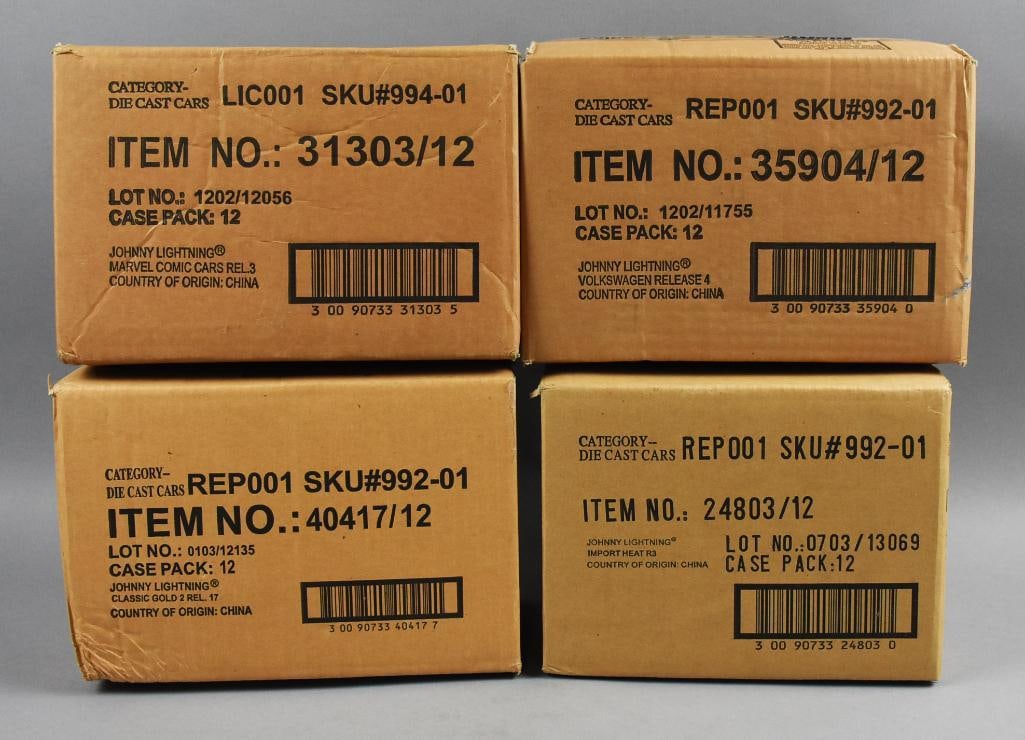 Johnny Lightning Factory Sealed Cases, Marvel, VW & More-NOS (1 of 4)