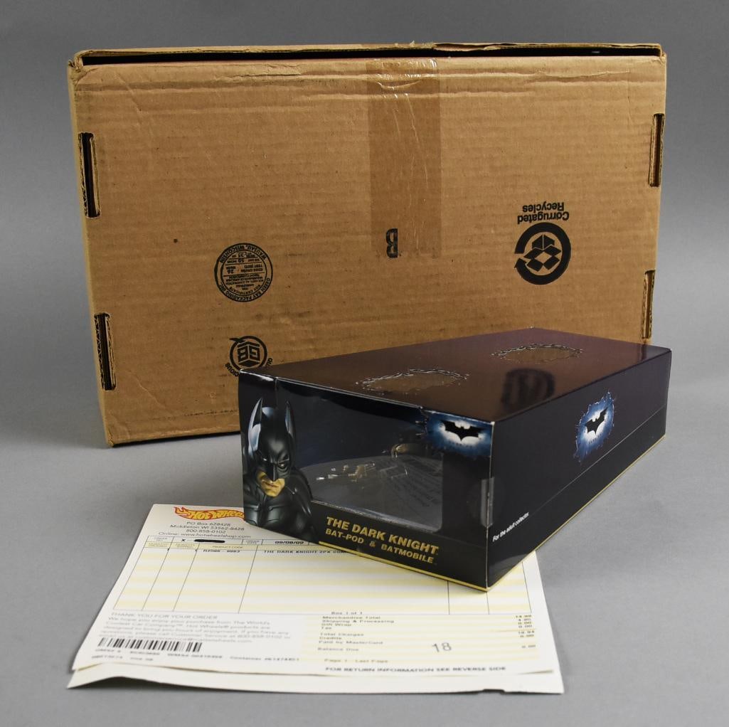 2009 Hot Wheels The Dark Knight-San Diego Comic Con-MIB-NOS: Lot is a 2009 Hot Wheels The Dark Knight-San Diego Comic Con-MIB-NOS. Factory sealed and comes with original shipping box and packing slip. Single owner collection from the largest toy collector on th