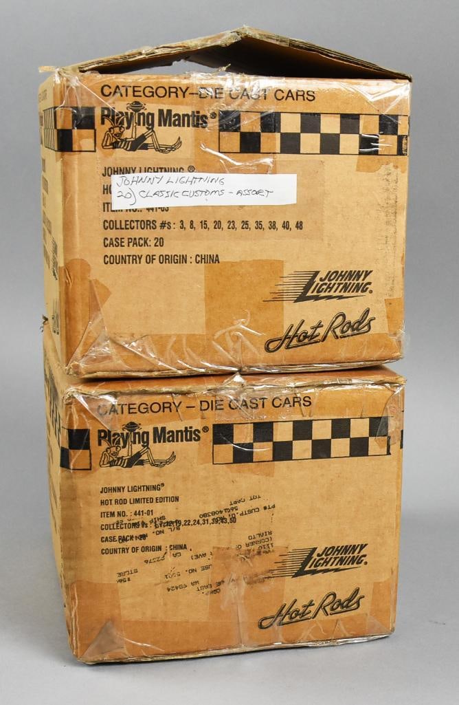 1997 Johnny Lightning Hot Rods & Classic-Factory Cases-NOS: Lot is two 1997 Johnny Lightning Hot Rods & Classic-Factory Cases-NOS. Each case is 20 cars for a total of 40. Single owner collection from the largest toy collector on the West Coast.