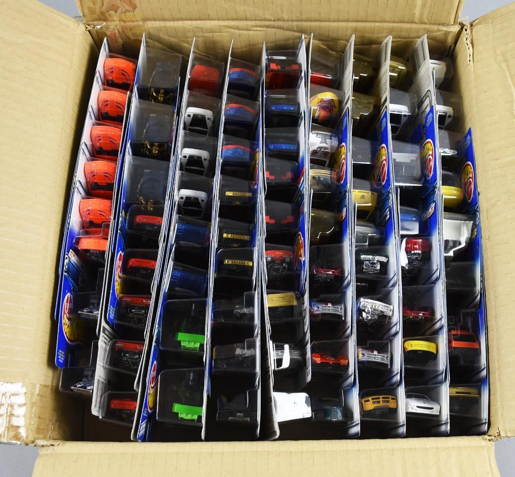 (76) 1990s-00s Mattel Hot Wheels Asst Factory Case-MOC-NOS (1 of 5)