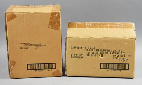 2001-02 Funline Muscle Machines Orig Factory Cases MOC-NOS
