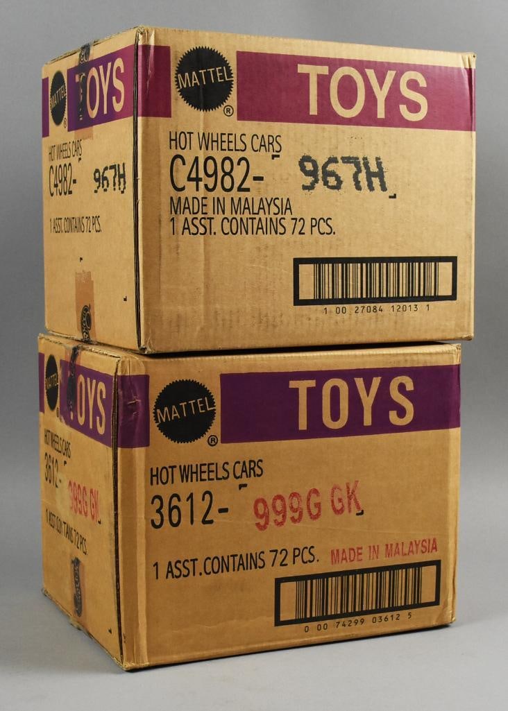 (2) Hot Wheels 4982-967H & 3612 999G GK Factory Sealed Cases (1 of 2)