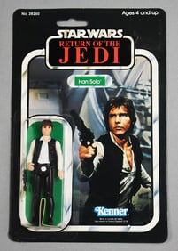 1983 Kenner Star Wars Han Solo ROTJ 65A Back MOC-NOS
