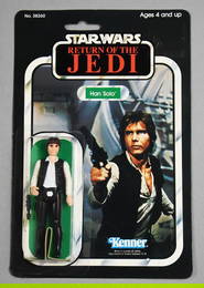 1983 Kenner Star Wars Han Solo ROTJ 65A Back MOC-NOS