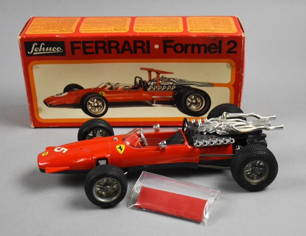 1965 Schuco Ferrari Formel 2 Die-Cast MIB-NOS: Lot is a 1965 Schuco Ferrari Formel 2 Die-Cast-MIB-NOS. Single owner collection from the largest toy collector on the West Coast.