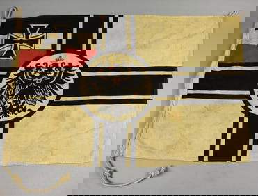 WWI Imperial German Navy Ensign Battle Flag