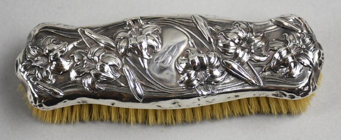 Art Nouveau Unger Brothers Sterling Clothing Brush