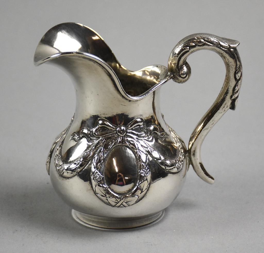 Antique Karl Kurz German Hanau 800 Silver Cream Pitcher (1 of 7)