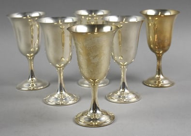 Vintage Wallace Silversmiths Sterling Water Goblets
