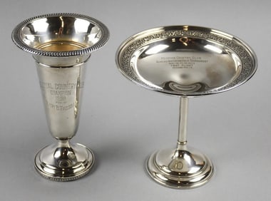 1930s Vintage Sterling Silver Golf Trophies
