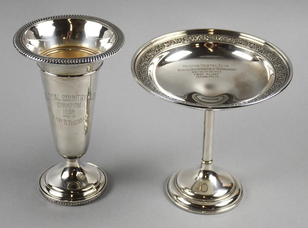 1930s Vintage Sterling Silver Golf Trophies (1 of 9)