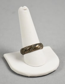1844 Sterling Wedding Band, Monogrammed