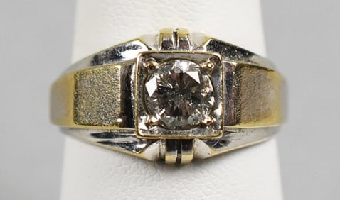14k Gold Men's Diamond Ring