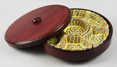 Mid 20th C Qianlong Chinese Porcelain Sweetmeat Dishes